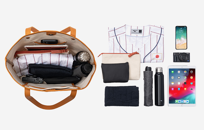 グローブキャンバストートの中身