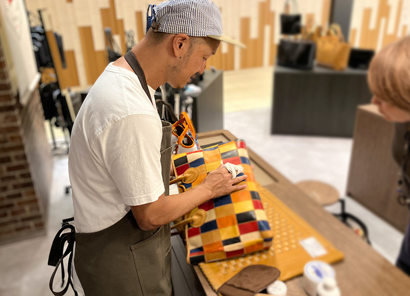 トライオンのレザーケアイベント