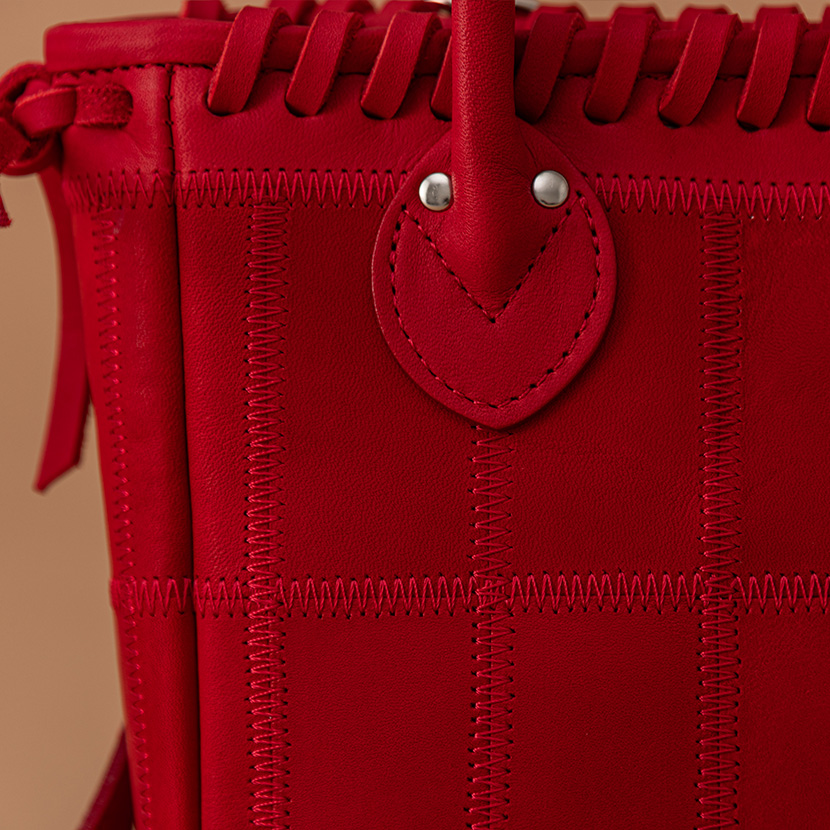 2WAYレーストートミニ　DPC251TWS　革のアップ