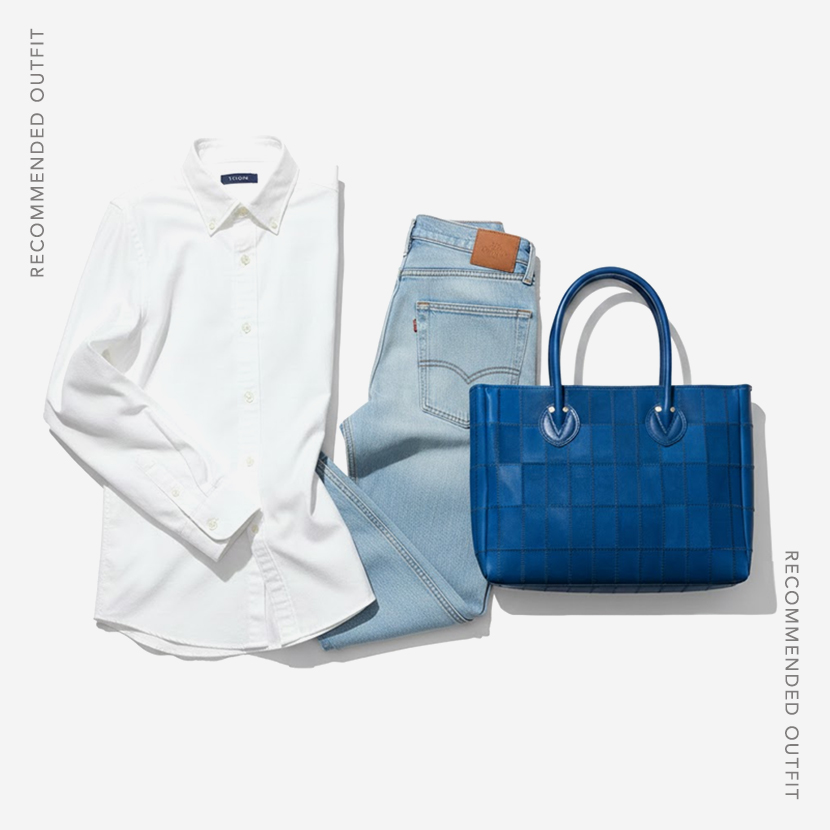 トライオン店長おすすめの横型トートとコーディネート