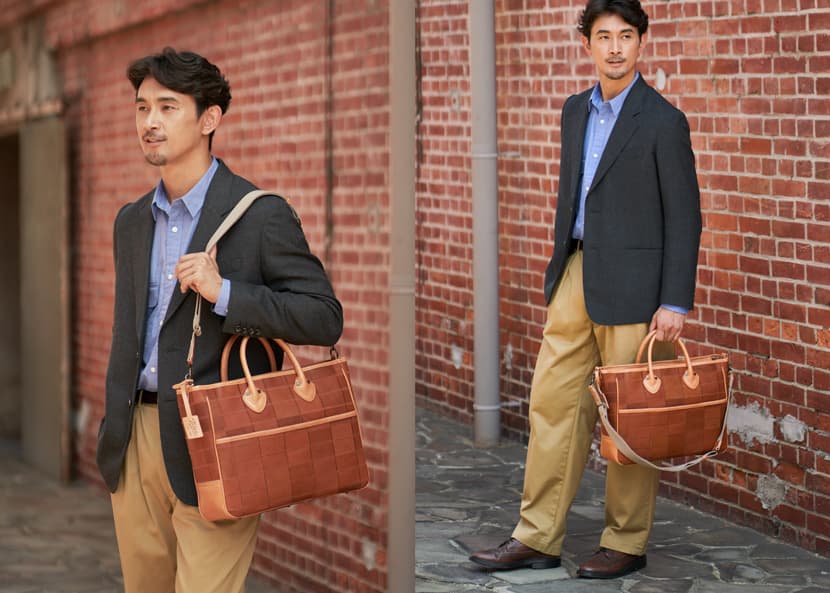 TRIONのレザートートバッグの2WAY紹介