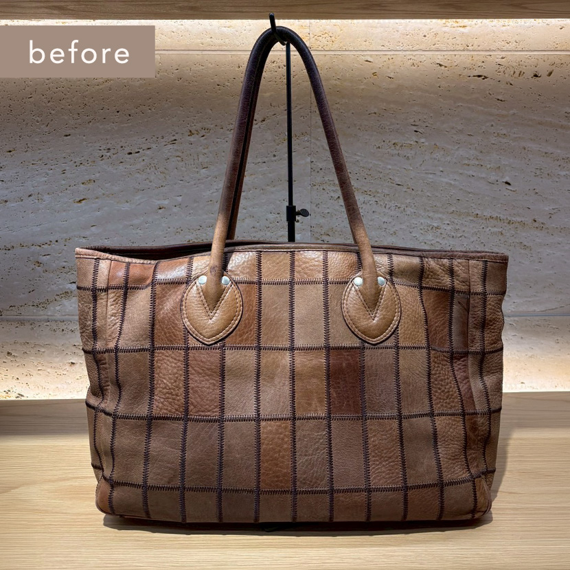 レザーバッグ お手入れビフォー