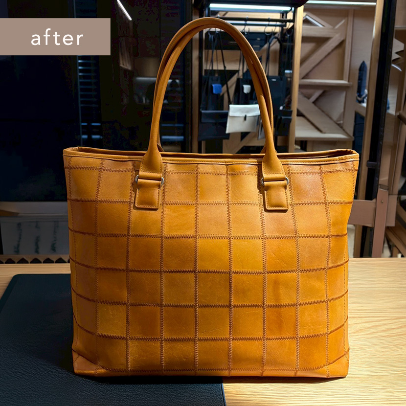 レザーバッグ お手入れアフター