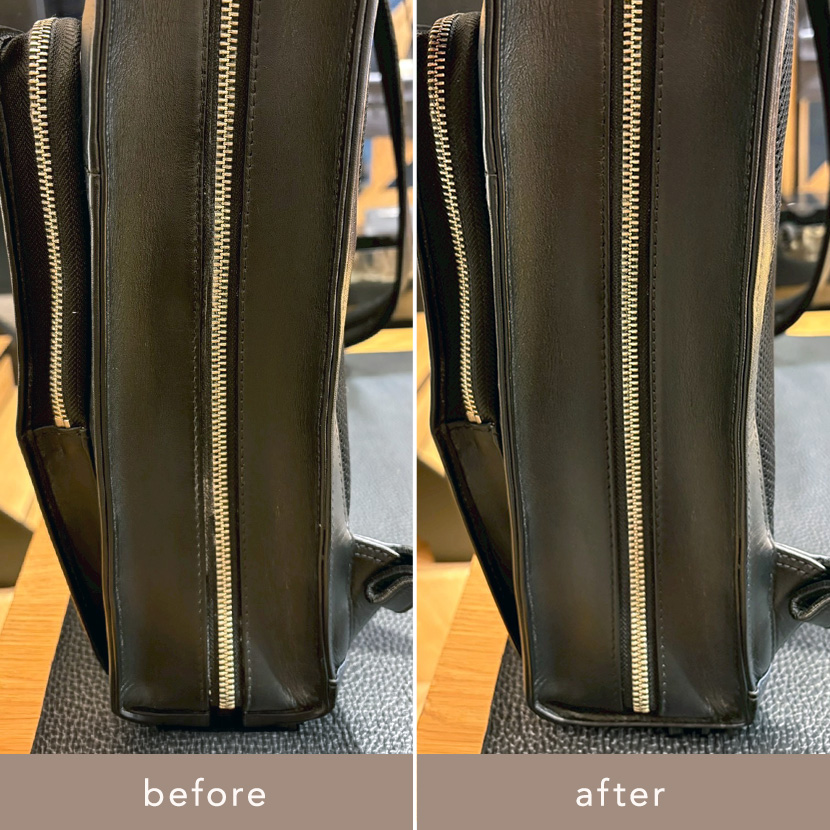 レザーバッグ お手入れビフォーアフター