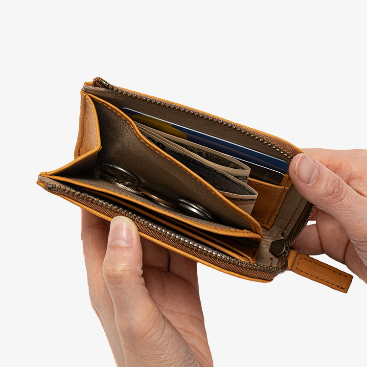 マルチコンパクト財布(日本製グラブレザー) GA801 収納