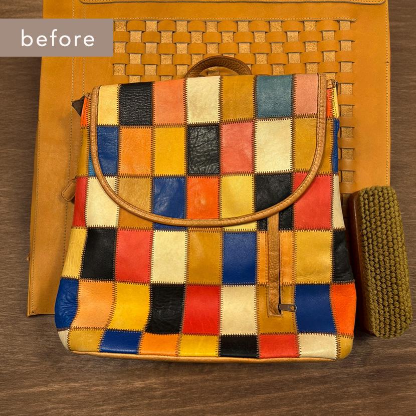 レザーバッグ お手入れビフォー