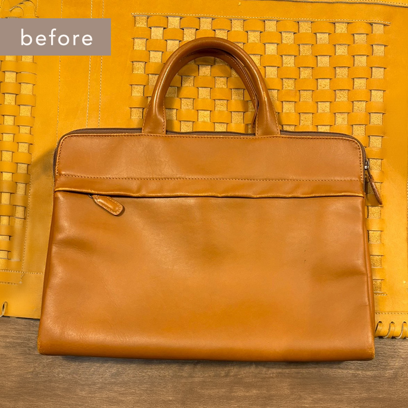レザーバッグ お手入れビフォー