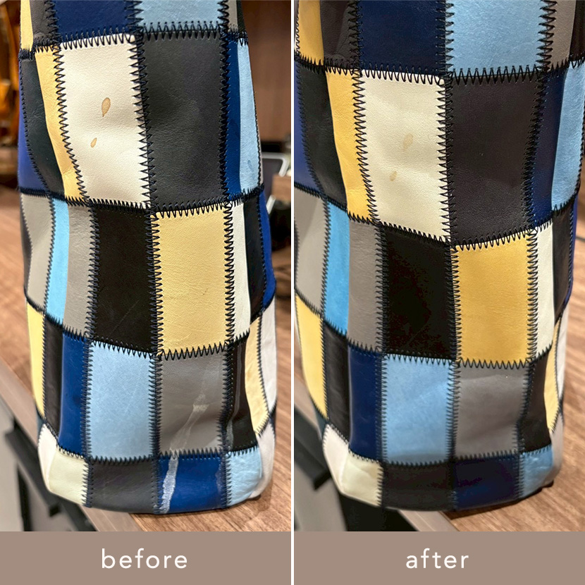 レザーバッグ お手入れビフォーアフター