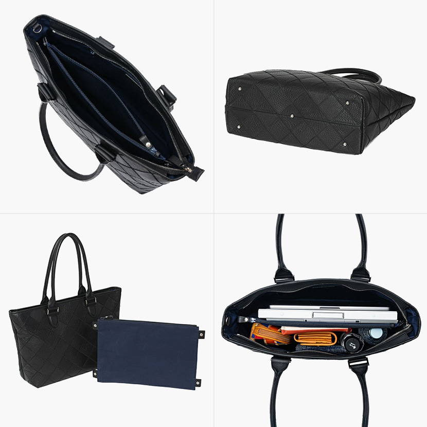 トート（シボ革）の内装