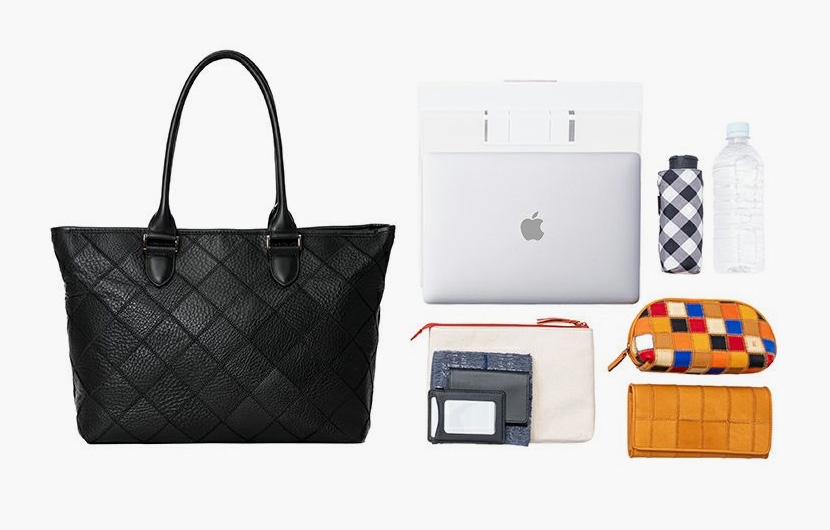 トート（シボ革）の容量