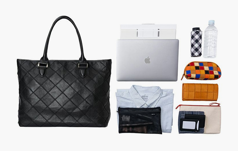 トート大（シボ革）の容量