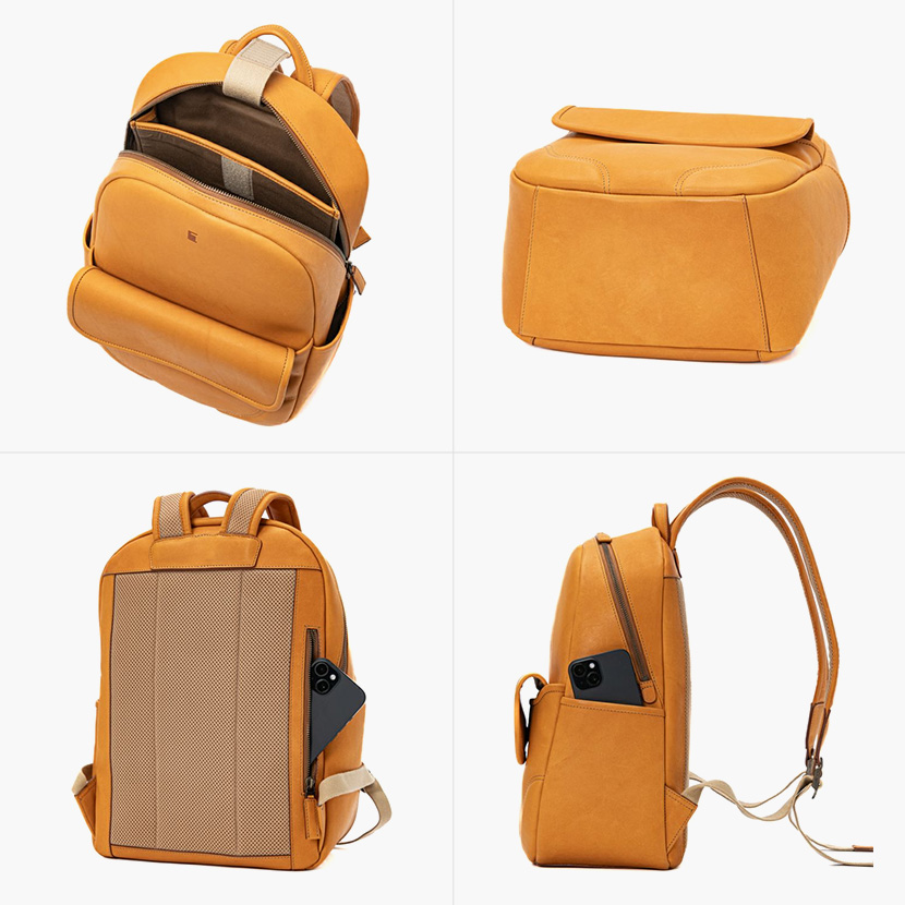 デイバッグ（日本製グラブレザー）の内装