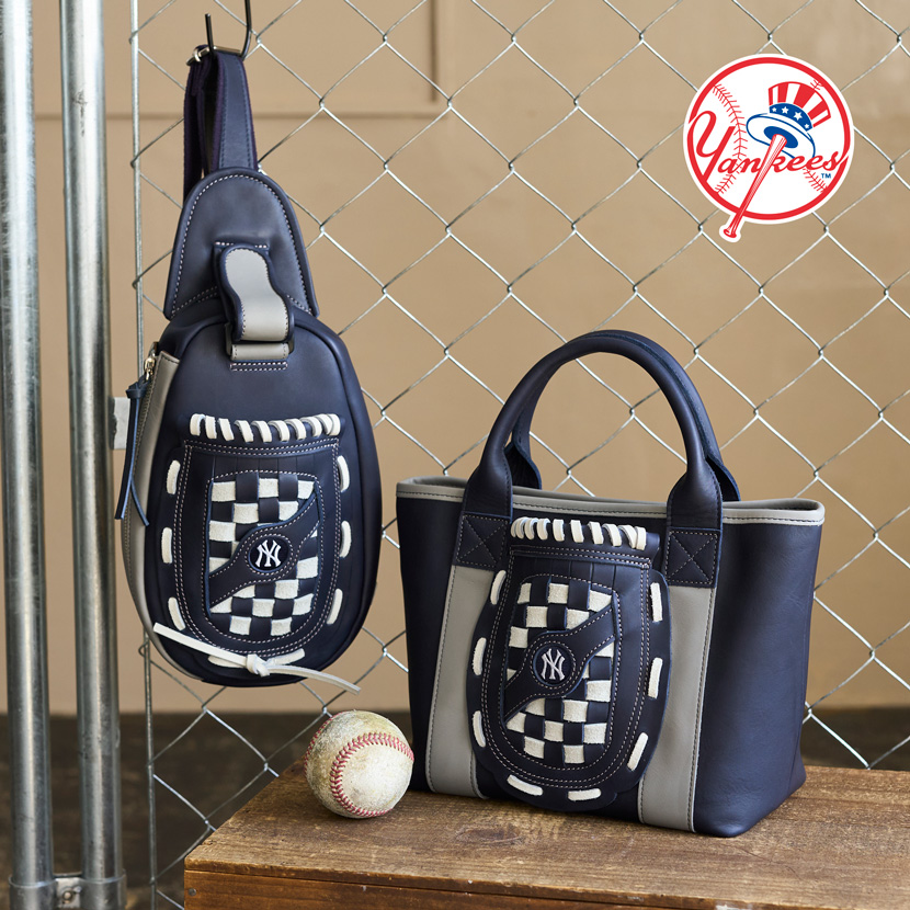 ヤンキースのグローブボディバッグとミニトート