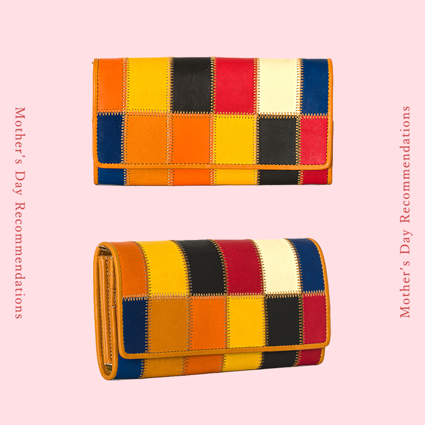 母の日　おすすめプレゼント　フラップ式長財布　マルチカラー　DPC801M