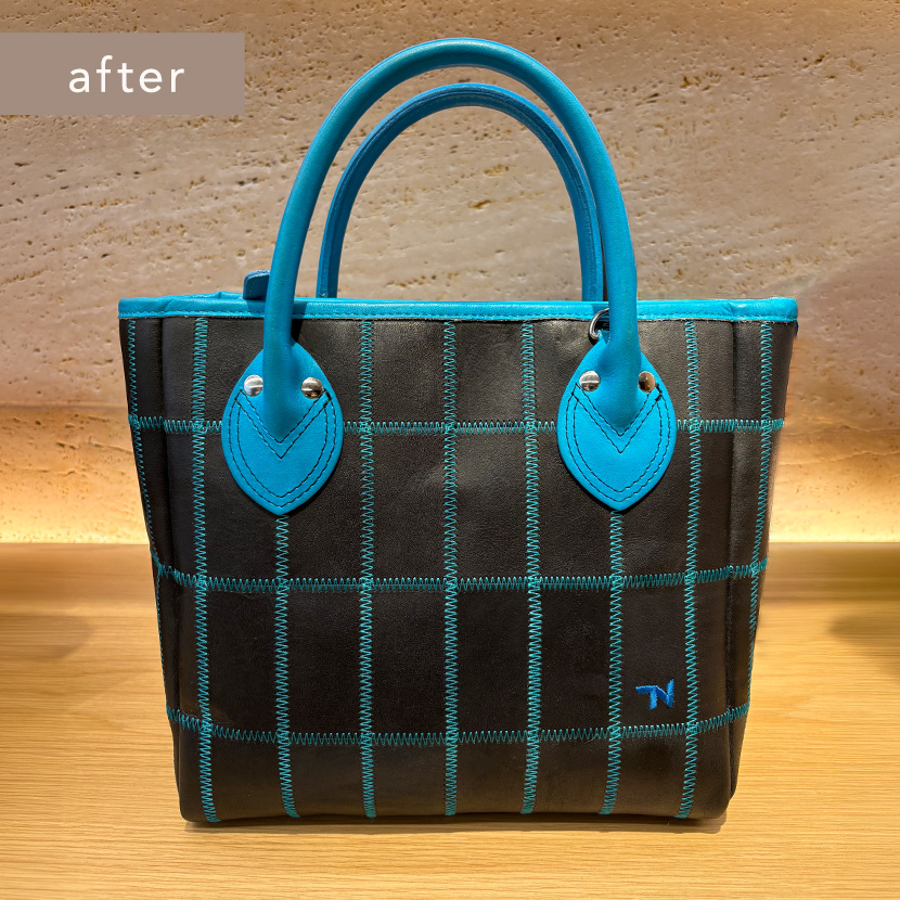 能見さん×TRIONコラボトートバッグのお手入れ後