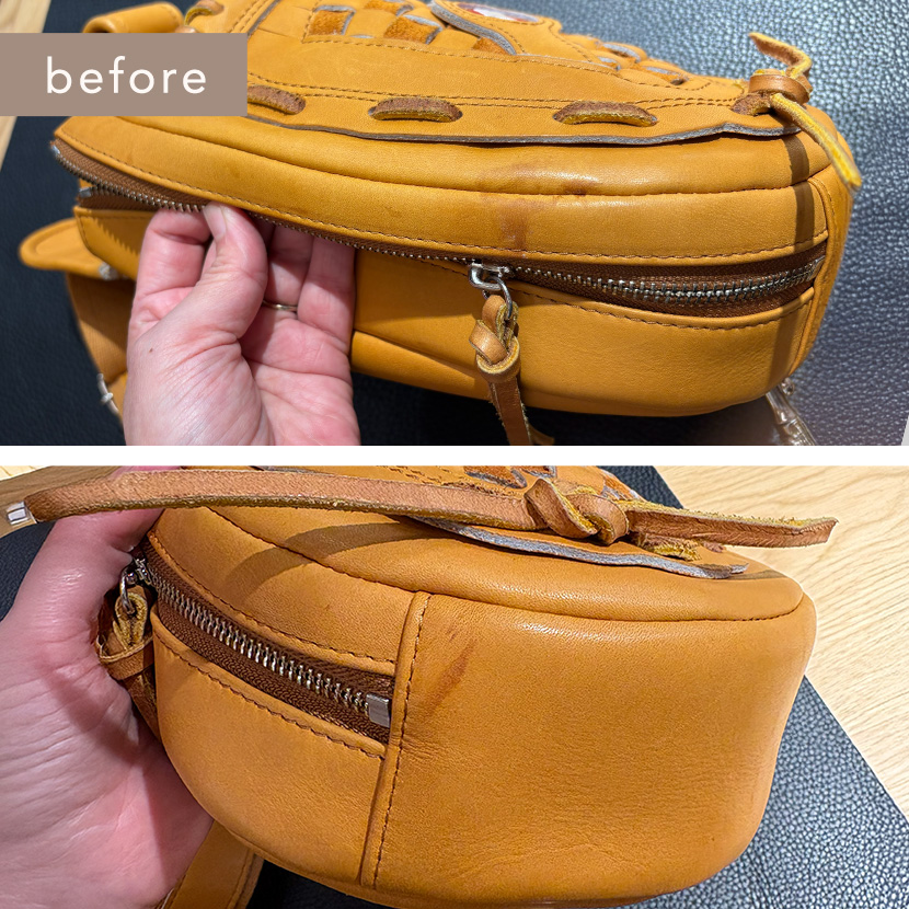グローブボディバッグのお手入れ前