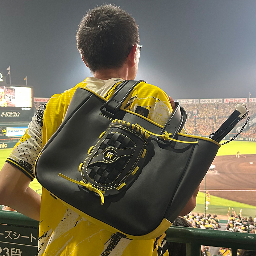 阪神タイガース トライオンコラボ レザートートバッグ 愛用品