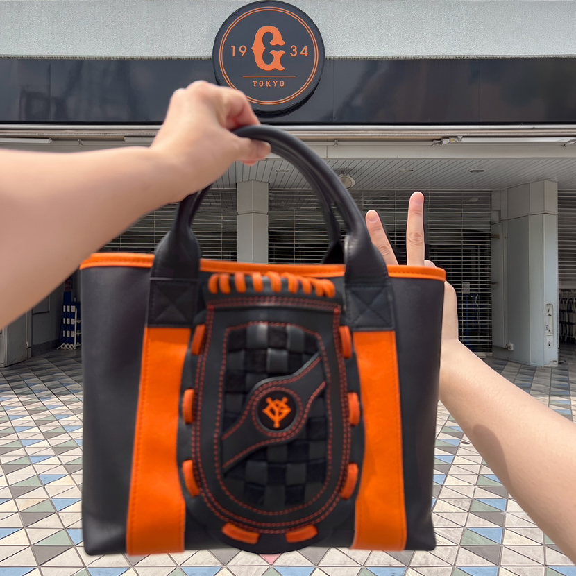 読売ジャイアンツ 巨人 トライオンコラボ レザートートバッグ 愛用品